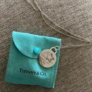Authentic Star Tiffany charm and necklace